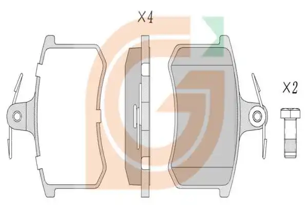 GAMA-SA fékbetétkészlet, tárcsafék - GA20010 - TothCarparts