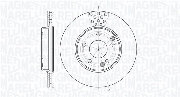 MAGNETI MARELLI féktárcsa - 361302040652 - TothCarparts