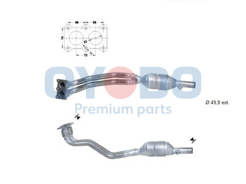 Oyodo katalizátor - 10N0133-OYO - TothCarparts