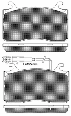 BSF fékbetétkészlet, tárcsafék - 20334 - TothCarparts
