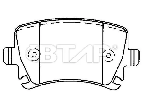 BTAP fékbetétkészlet, tárcsafék - BVC206-017 - TothCarparts