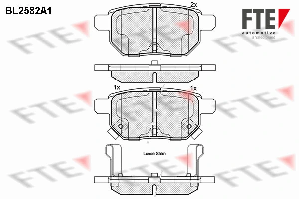 FTE fékbetétkészlet, tárcsafék - 9010832 - TothCarparts
