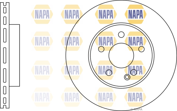 NAPA féktárcsa - NBD5236 - TothCarparts
