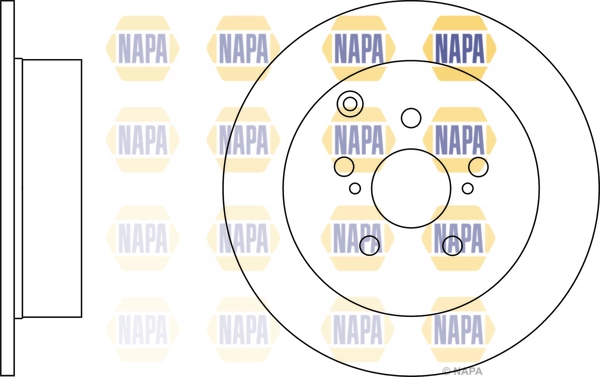 NAPA féktárcsa - NBD5614 - TothCarparts