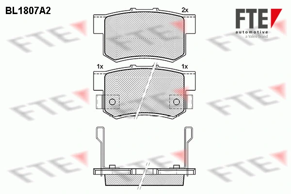 FTE fékbetétkészlet, tárcsafék - 9010383 - TothCarparts