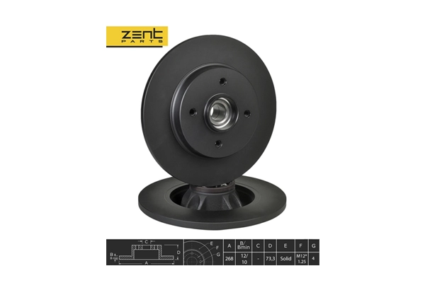 ZentParts féktárcsa - Z06276 - TothCarparts