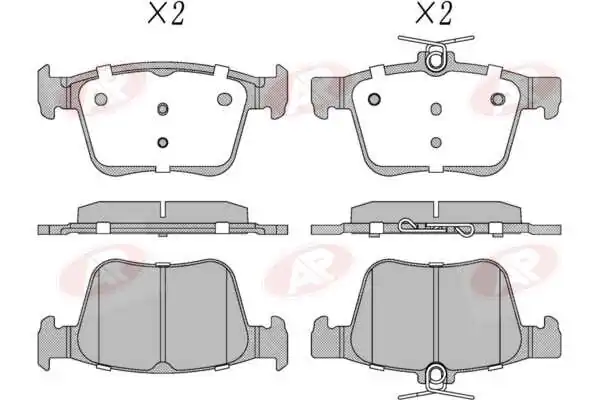 AP-SA fékbetétkészlet, tárcsafék - 5AP5364 - TothCarparts