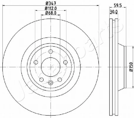 PEMEBLA féktárcsa - JAPDI-0925 - TothCarparts