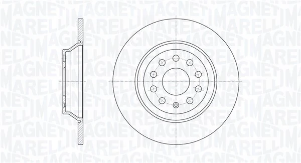 MAGNETI MARELLI féktárcsa - 361302040708 - TothCarparts
