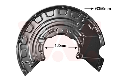 VAN WEZEL terelőlemez, féktárcsa - 0332372 - TothCarparts