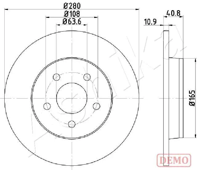 4X4 ESTANFI féktárcsa - EST-61-00-0301C - TothCarparts