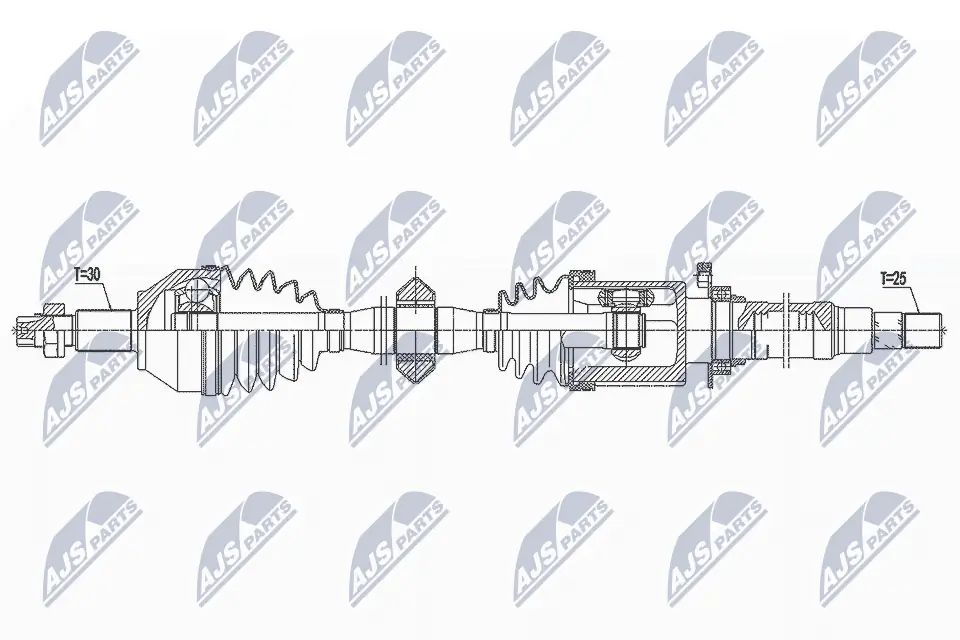 NTY hajtótengely - NPW-AR-014 - TothCarparts