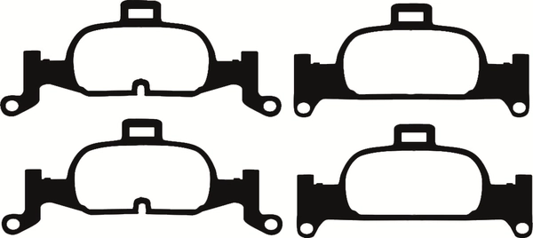 ABTEX fékbetétkészlet, tárcsafék - PLU2304 - TothCarparts
