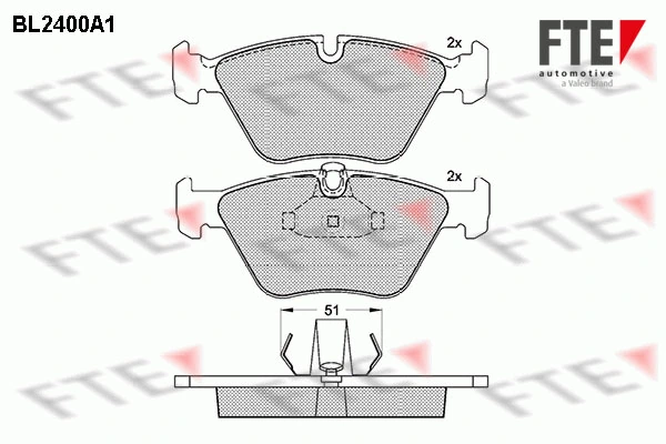 FTE fékbetétkészlet, tárcsafék - 9010720 - TothCarparts
