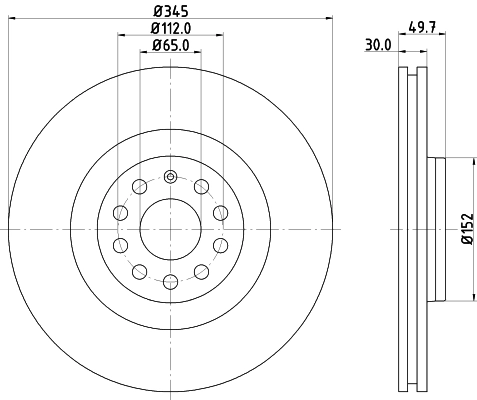 MINTEX féktárcsa - MDC81718C - TothCarparts