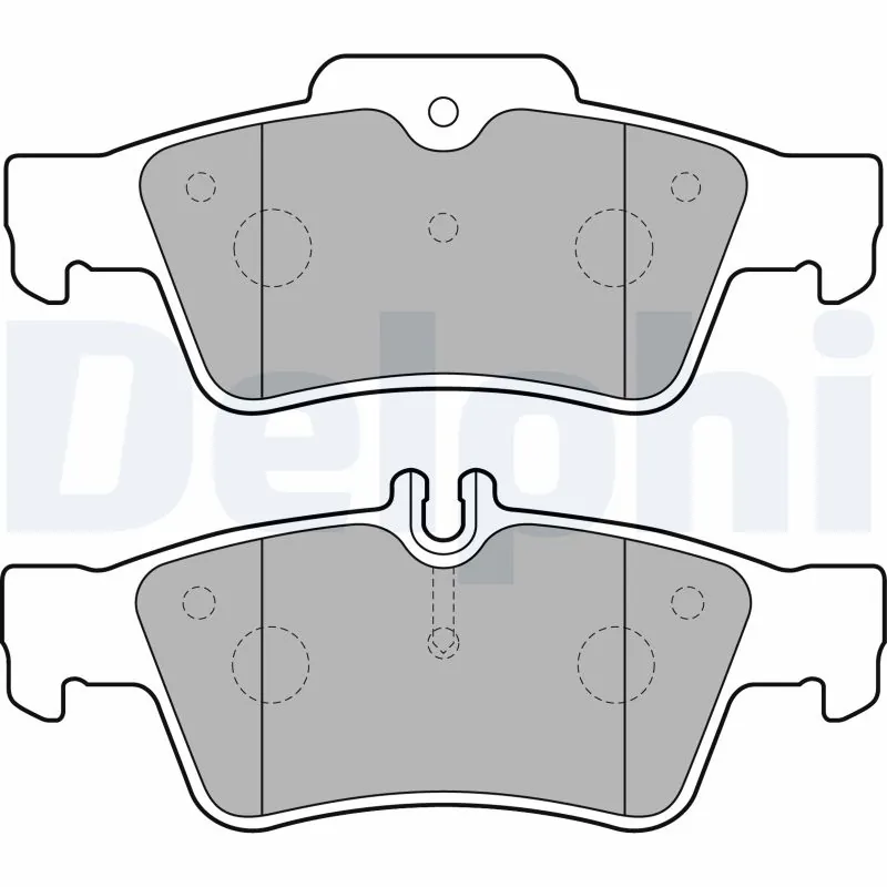 DELPHI fékbetétkészlet, tárcsafék - LP1868-17B1 - TothCarparts