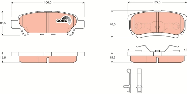GIRLING fékbetétkészlet, tárcsafék - 6133419-1 - TothCarparts