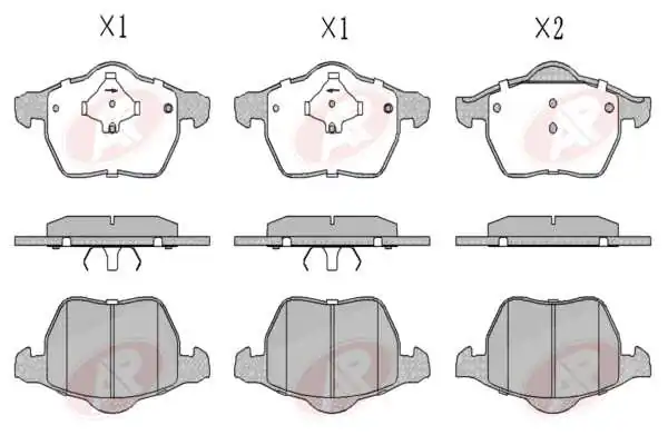 AP-SA fékbetétkészlet, tárcsafék - 5AP669 - TothCarparts