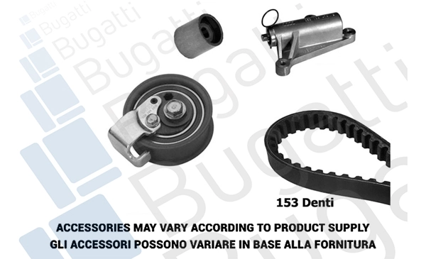 BUGATTI Fogasszíjkészlet - BKCD0625 - TothCarparts