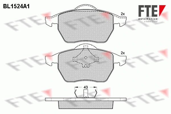 FTE fékbetétkészlet, tárcsafék - 9010230 - TothCarparts