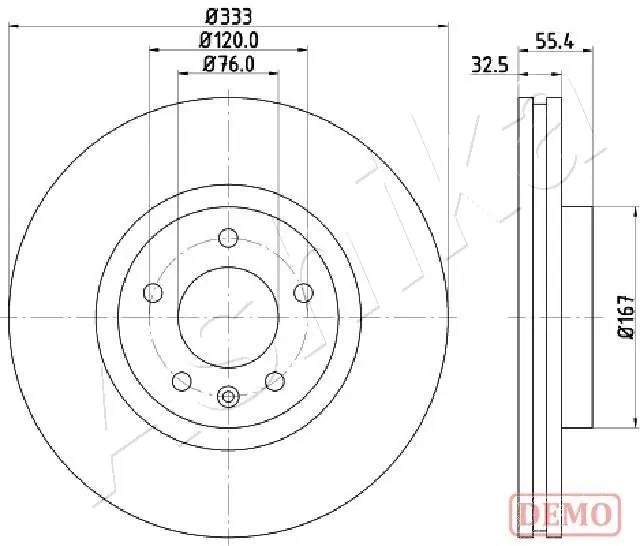 4X4 ESTANFI féktárcsa - EST-60-00-0959C - TothCarparts