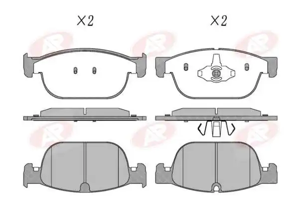 AP-SA fékbetétkészlet, tárcsafék - 5AP2004 - TothCarparts