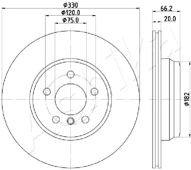 4X4 ESTANFI féktárcsa - EST-61-00-0115 - TothCarparts