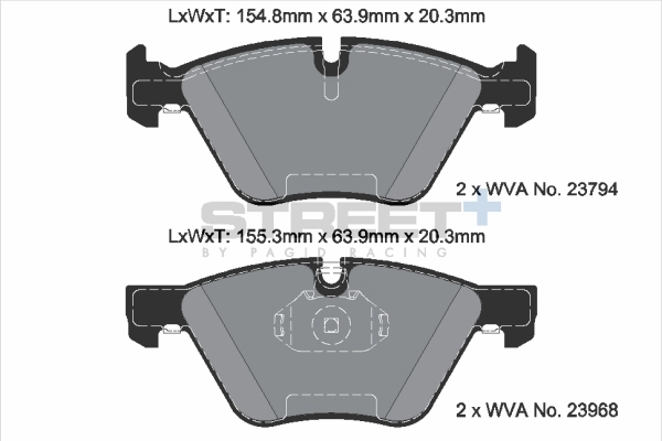 PAGID Racing fékbetétkészlet, tárcsafék - T8045SP2001 - TothCarparts