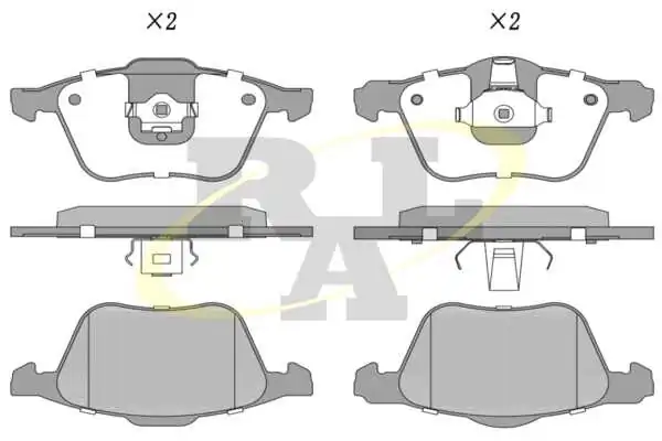 RAL-SA fékbetétkészlet, tárcsafék - RF1286 - TothCarparts