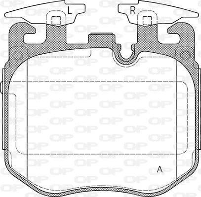OPEN PARTS fékbetétkészlet, tárcsafék - BPA1690.00 - TothCarparts