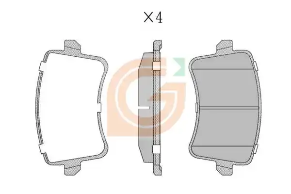 GAMA-SA fékbetétkészlet, tárcsafék - GA20016 - TothCarparts