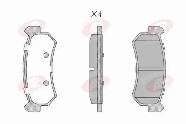 AP-SA fékbetétkészlet, tárcsafék - 5AP1199 - TothCarparts
