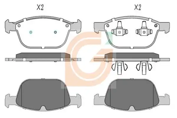 GAMA-SA fékbetétkészlet, tárcsafék - GA10760 - TothCarparts