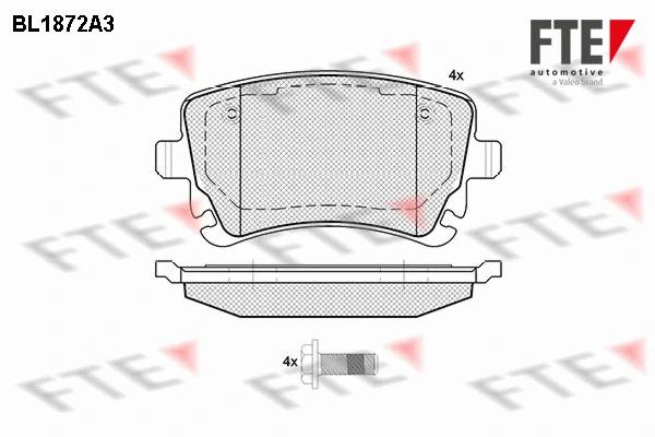 FTE fékbetétkészlet, tárcsafék - 9010452 - TothCarparts