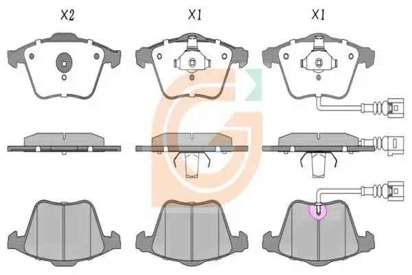 GAMA-SA fékbetétkészlet, tárcsafék - GA10029 - TothCarparts