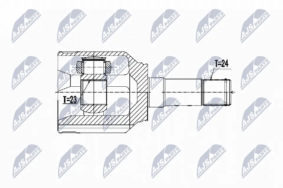 NTY csuklókészlet, hajtótengely - NPW-FT-072 - TothCarparts