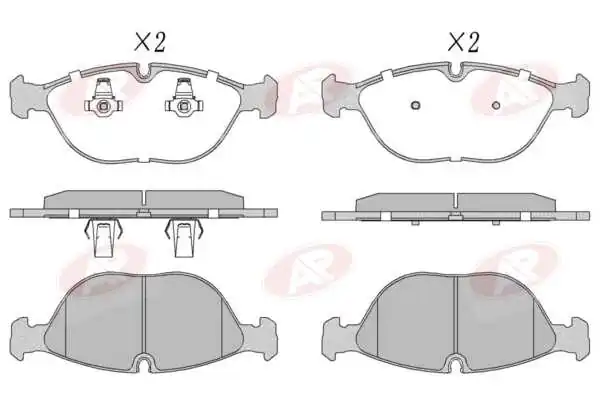 AP-SA fékbetétkészlet, tárcsafék - 5AP881 - TothCarparts