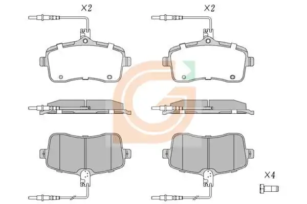 GAMA-SA fékbetétkészlet, tárcsafék - GA10270 - TothCarparts
