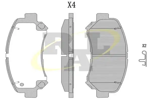 RAL-SA fékbetétkészlet, tárcsafék - RF1314 - TothCarparts