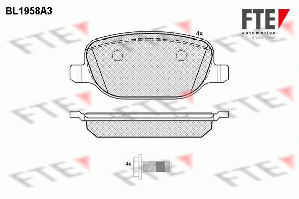 FTE fékbetétkészlet, tárcsafék - 9010544 - TothCarparts