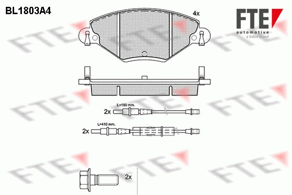 FTE fékbetétkészlet, tárcsafék - 9010377 - TothCarparts
