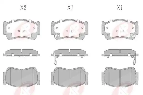 AP-SA fékbetétkészlet, tárcsafék - 5AP1417 - TothCarparts