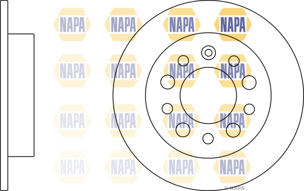 NAPA féktárcsa - NBD5612 - TothCarparts