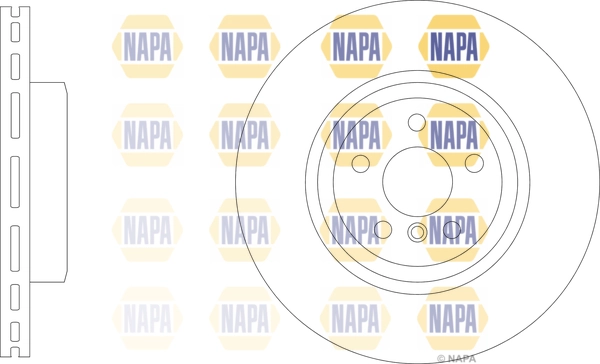 NAPA féktárcsa - NBD5865 - TothCarparts