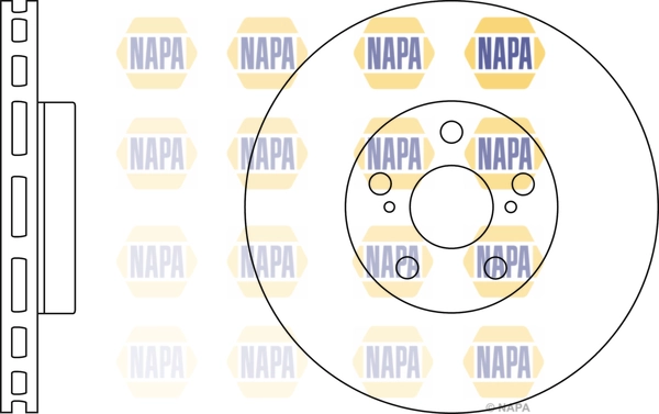 NAPA féktárcsa - NBD5768 - TothCarparts