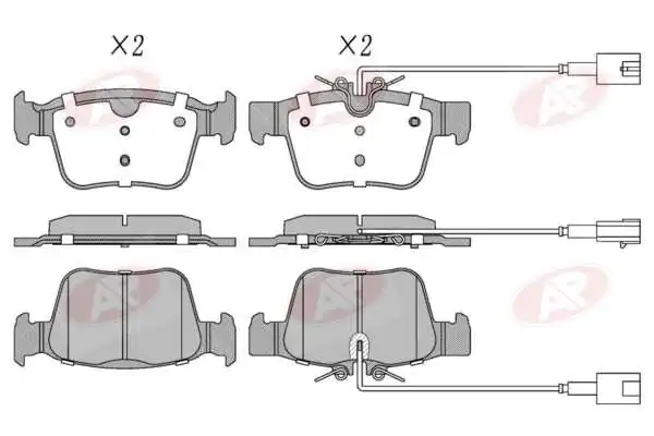 AP-SA fékbetétkészlet, tárcsafék - 5AP2071 - TothCarparts