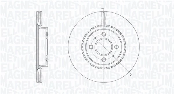 MAGNETI MARELLI féktárcsa - 361302040807 - TothCarparts