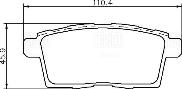 TRIALLI fékbetétkészlet, tárcsafék - PF 4051CR - TothCarparts
