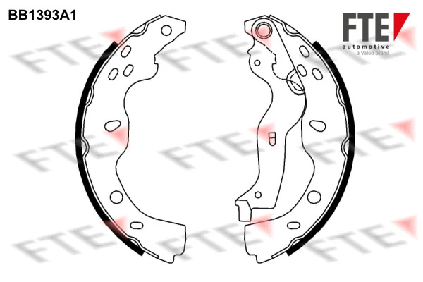 FTE fékpofakészlet - 9100131 - TothCarparts