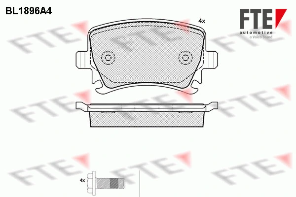 FTE fékbetétkészlet, tárcsafék - 9010484 - TothCarparts